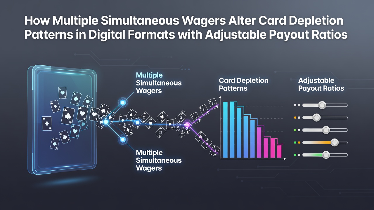 Digital blackjack interface showing multiple simultaneous wager placements across adjustable payout options